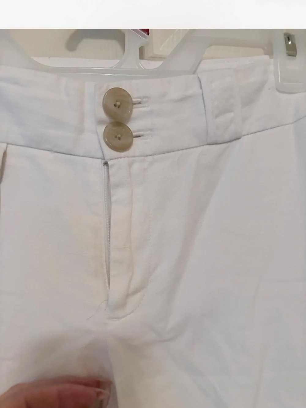 Banana Republic Cream Martin Fit Pants